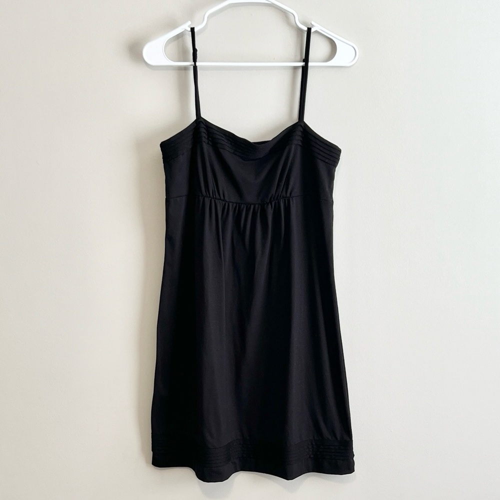 Loft Pleated Accent Empire Swing Mini Dress